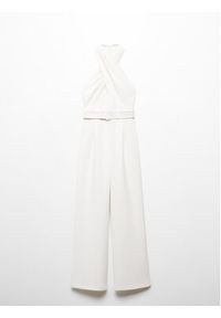 mango - Mango Kombinezon Julia 67056343 Biały Regular Fit. Kolor: biały. Materiał: syntetyk #6