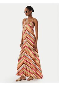 Vero Moda Sukienka letnia Ellie 10345251 Pomarańczowy Regular Fit. Kolor: pomarańczowy. Materiał: wiskoza. Sezon: lato #4