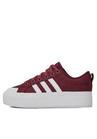 Adidas - adidas Sneakersy Bravada 2.0 Platform ID5570 Bordowy. Kolor: czerwony. Materiał: materiał. Obcas: na platformie #4