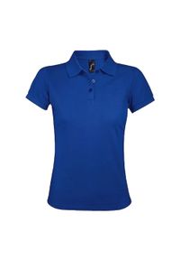 SOL'S - Damska Koszulka Polo Prime. Typ kołnierza: polo. Kolor: niebieski