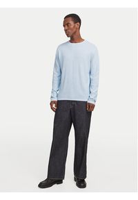 Jack & Jones Sweter George 12268279 Błękitny Regular Fit. Kolor: niebieski. Materiał: bawełna #4