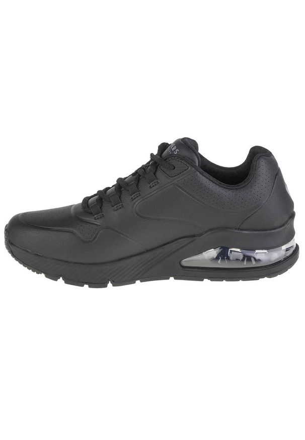 skechers - Buty do chodzenia męskie Skechers Uno 2. Okazja: na co dzień. Zapięcie: sznurówki. Kolor: czarny. Materiał: materiał, syntetyk, tkanina. Szerokość cholewki: normalna. Sport: turystyka piesza