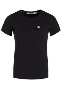 Calvin Klein Jeans T-Shirt J20J212883 Czarny Regular Fit. Kolor: czarny. Materiał: bawełna #1