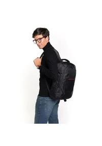 Wittchen - Męski plecak na laptopa 15,6″. Kolor: czarny. Materiał: poliester. Wzór: paski #4
