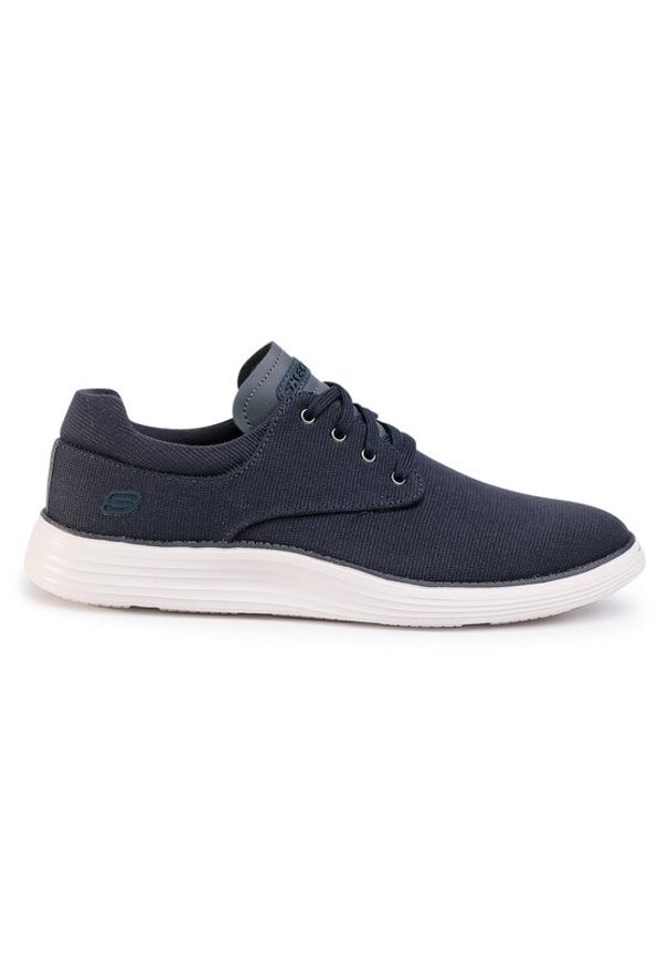 skechers - Skechers Sneakersy Burbank 204083/NVY Granatowy. Kolor: niebieski. Materiał: materiał