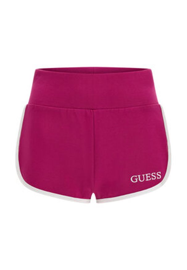 Guess Szorty sportowe E3GD05 KBP41 Różowy Regular Fit. Kolor: różowy. Materiał: bawełna