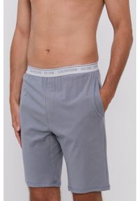 Calvin Klein Underwear Szorty piżamowe męskie gładka. Kolor: niebieski. Materiał: dzianina. Wzór: gładki