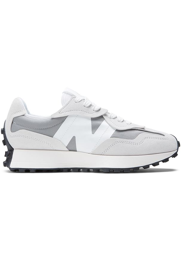 Buty unisex New Balance U327WED – szare. Okazja: na co dzień. Kolor: szary. Materiał: skóra, materiał, zamsz, guma. Szerokość cholewki: normalna