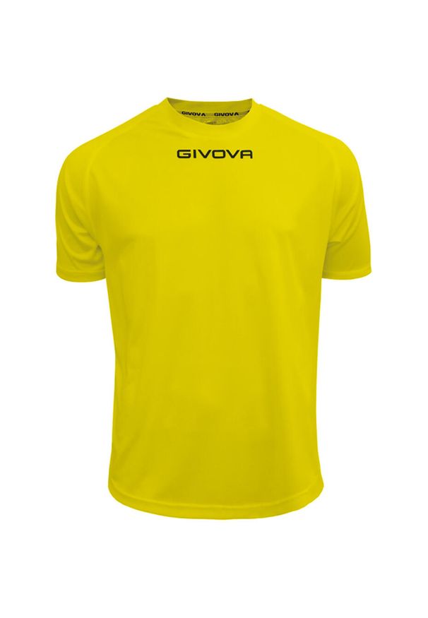 Koszulka piłkarska dla dorosłych Givova One. Kolor: żółty. Sport: piłka nożna