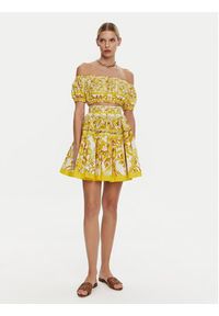 DOLCE & GABBANA - Dolce&Gabbana Bluzka F755RT HH5BA Żółty Regular Fit. Kolor: żółty. Materiał: bawełna #3
