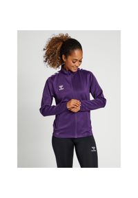 Bluza sportowa damska Hummel half zip Core XK. Kolor: biały, czerwony, wielokolorowy, niebieski. Materiał: dresówka