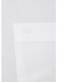Michael Kors koszula męska kolor biały slim z kołnierzykiem button-down. Typ kołnierza: button down. Kolor: biały #4