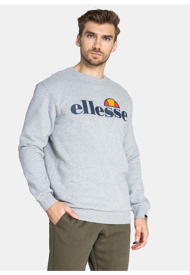 Bluza męska Ellesse Succiso (SHC07930-112). Kolor: szary. Wzór: kolorowy. Sezon: lato. Styl: street