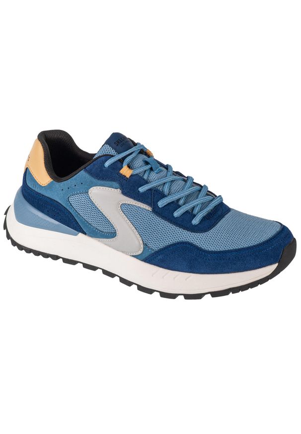 skechers - Buty do chodzenia męskie Skechers Fury Lace Low. Zapięcie: sznurówki. Kolor: biały, wielokolorowy, niebieski. Materiał: materiał, syntetyk, tkanina. Szerokość cholewki: normalna. Sport: turystyka piesza