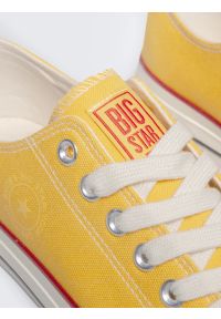 Big-Star - Trampki męskie niskie żółte RR174616 201. Okazja: na co dzień. Kolor: żółty. Materiał: materiał, guma, jeans. Styl: casual, klasyczny, sportowy #5