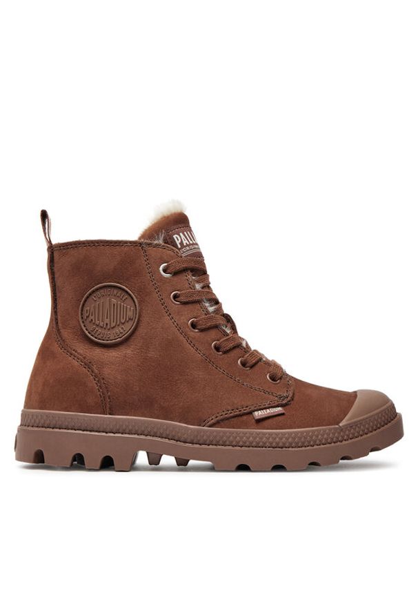 Palladium Trapery PAMPA HI ZIP WL 95982-292-M Brązowy. Kolor: brązowy. Materiał: nubuk, skóra