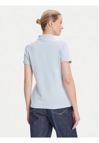 GANT - Gant Polo Sheild 4200870 Błękitny Slim Fit. Typ kołnierza: polo. Kolor: niebieski. Materiał: bawełna #3