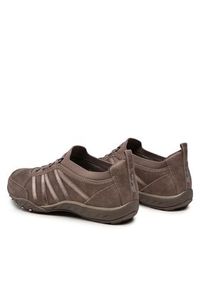 skechers - Skechers Półbuty Remember Me 100371/DKTP Beżowy. Kolor: beżowy. Materiał: skóra #4