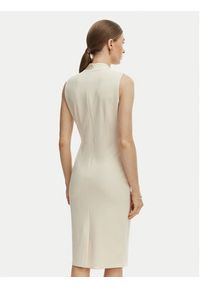 Rinascimento Sukienka koktajlowa CFC0128108003 Beżowy Slim Fit. Kolor: beżowy. Materiał: syntetyk. Styl: wizytowy #2