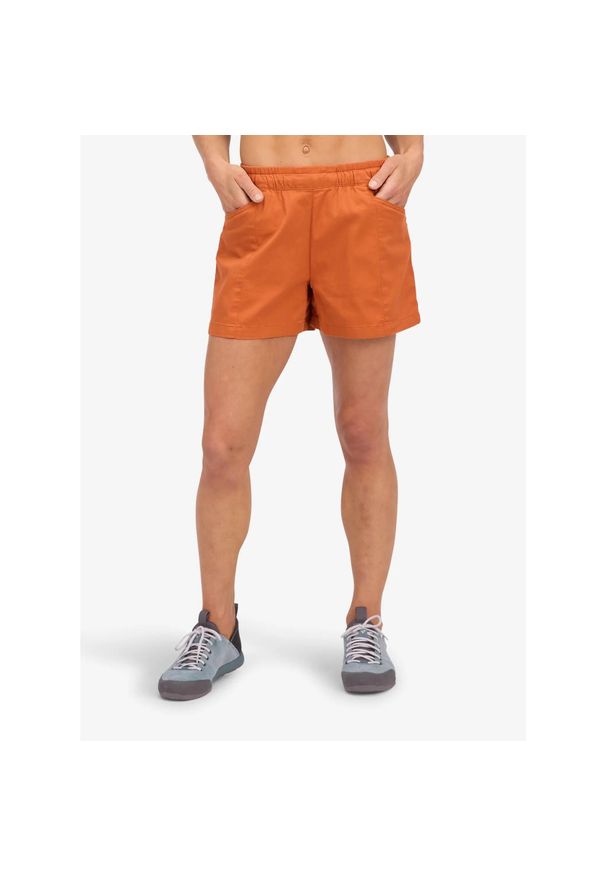 Spodenki wspinaczkowe damskie Black Diamond Notion Shorts. Kolor: pomarańczowy. Sport: wspinaczka