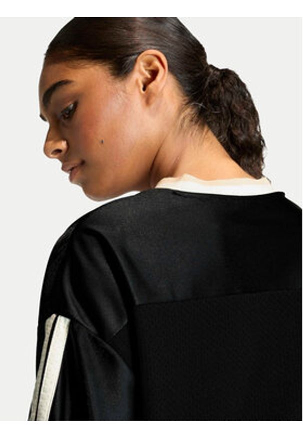 Adidas - adidas T-Shirt Stadium JY6971 Czarny Loose Fit. Kolor: czarny. Materiał: syntetyk