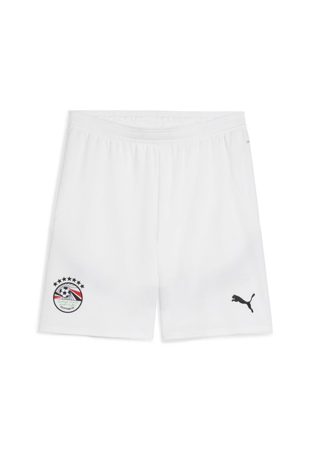 Puma - Męskie szorty Egipt 2025 PUMA White Black. Kolor: czarny, biały, wielokolorowy. Sport: piłka nożna