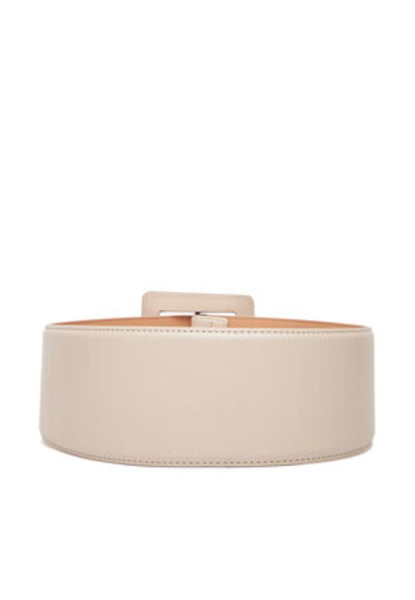 Guess Pasek Damski BW9245 P5370 Beżowy. Kolor: beżowy. Materiał: skóra