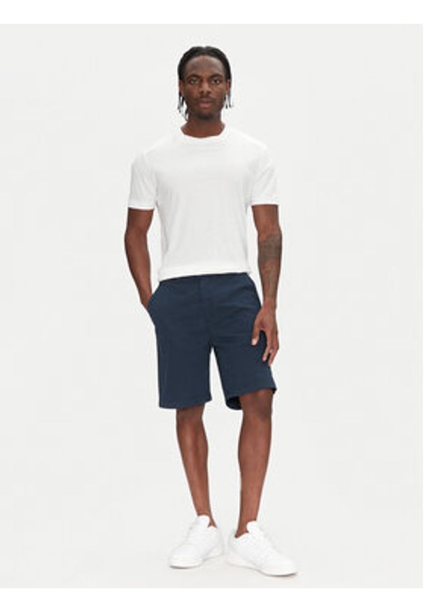 Pepe Jeans Szorty materiałowe PM801181 Granatowy Regular Fit. Kolor: niebieski. Materiał: bawełna