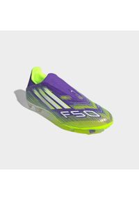Adidas - Buty piłkarskie ADIDAS F50 League Laceless FG/MG. Materiał: syntetyk. Szerokość cholewki: normalna. Wzór: nadruk. Sport: piłka nożna