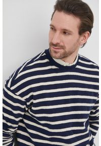 Sisley sweter bawełniany męski lekki. Okazja: na co dzień. Materiał: bawełna. Długość rękawa: długi rękaw. Długość: długie. Styl: casual #3