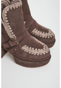Mou - Botki damskie skórzane MOU. Materiał: skóra #4