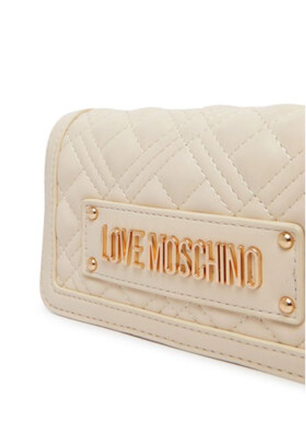 Love Moschino - LOVE MOSCHINO Torebka JC5681PP1OLA0110 Écru. Materiał: skórzane