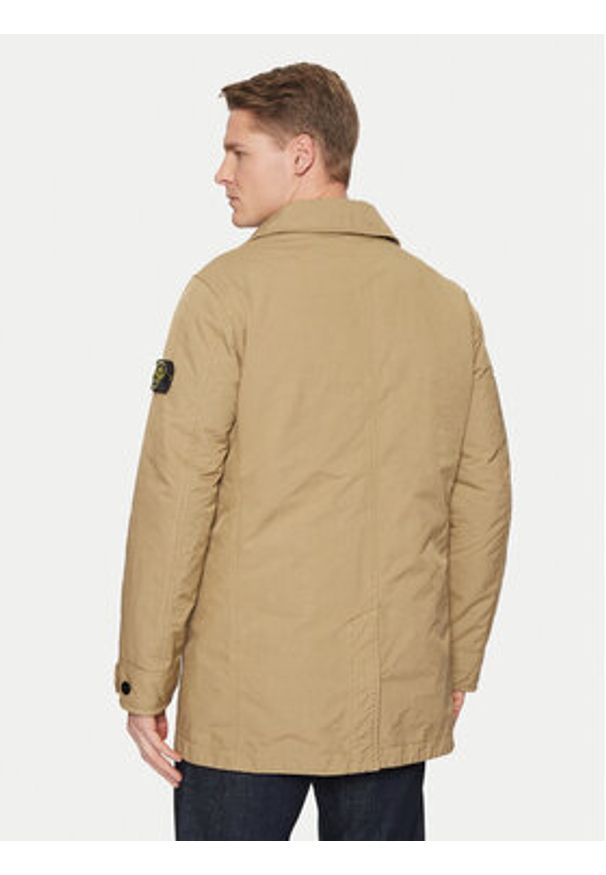 Stone Island Płaszcz przejściowy 811542149 Beżowy Regular Fit. Kolor: beżowy. Materiał: syntetyk