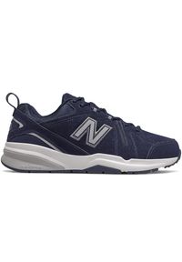 Buty męskie New Balance MX608UN5 – granatowe. Okazja: na co dzień. Kolor: niebieski. Materiał: syntetyk, materiał. Szerokość cholewki: normalna. Sezon: lato