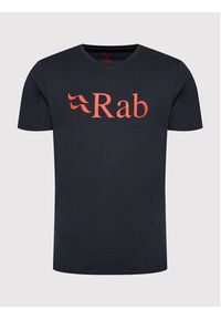 Rab T-Shirt Stance Logo QCB-08-BE-L Czarny Regular Fit. Kolor: czarny. Materiał: bawełna #3