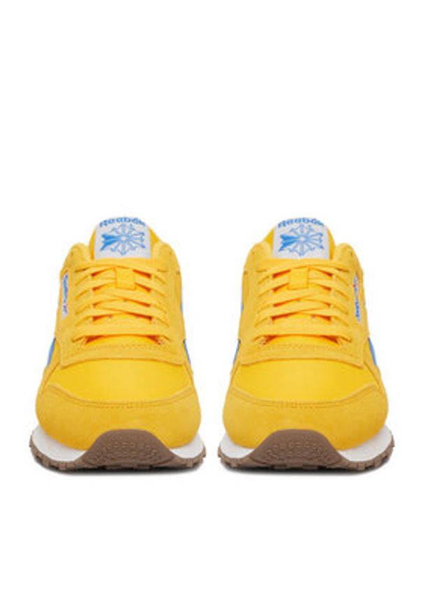 Reebok Sneakersy EO-CLASSIC LEATHER 100245029 Żółty. Kolor: żółty. Materiał: skóra, zamsz. Model: Reebok Classic