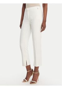 Elisabetta Franchi Spodnie materiałowe PA-166-61E2-V300 Biały Slim Fit. Kolor: biały. Materiał: syntetyk #1