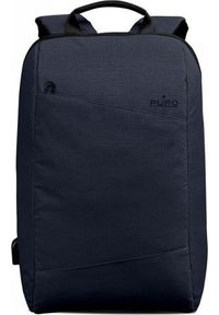 Plecak Puro PURO Byday - Plecak z zewnętrzym portem USB MacBook Pro 15 / Notebook 15.6 (granatowy). Kolor: niebieski #1
