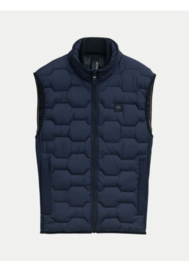 Tom Tailor Kamizelka 1044088 Granatowy Regular Fit. Kolor: niebieski. Materiał: syntetyk