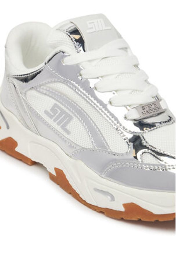 Steve Madden Sneakersy Sneak Peak-E SM19000129 Srebrny. Kolor: srebrny. Materiał: materiał