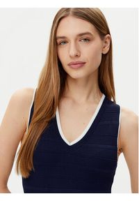 Guess Sukienka codzienna 5RGK99 5640Z Granatowy Regular Fit. Okazja: na co dzień. Kolor: niebieski. Materiał: wiskoza. Typ sukienki: proste. Styl: casual #5