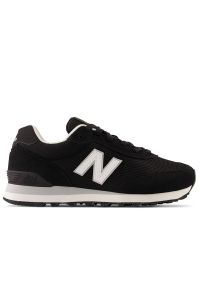 Buty New Balance WL515BLK - czarne. Okazja: na co dzień. Kolor: czarny. Materiał: guma, zamsz, materiał, syntetyk. Szerokość cholewki: normalna