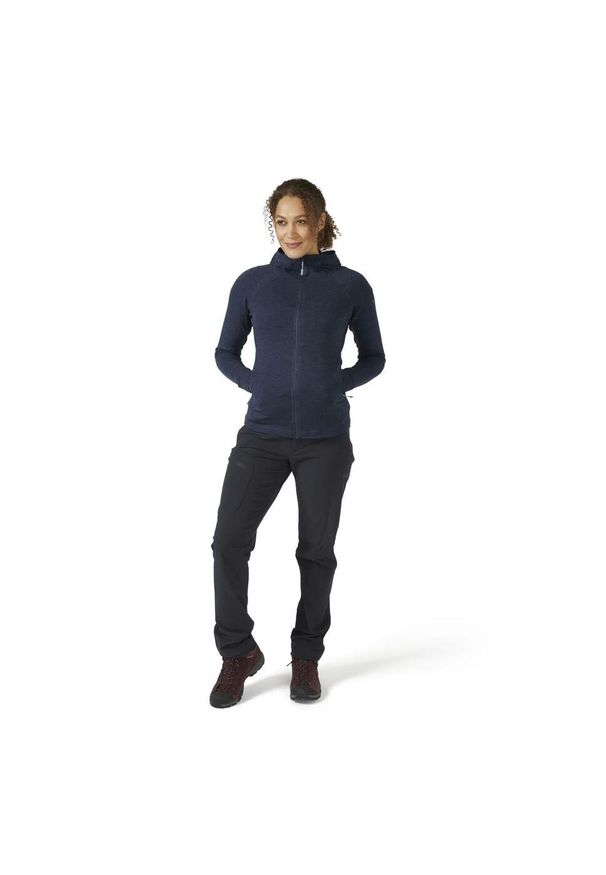 Bluza z kapturem damska Rab Nexus Hoody z kapturem. Typ kołnierza: kaptur. Kolor: niebieski