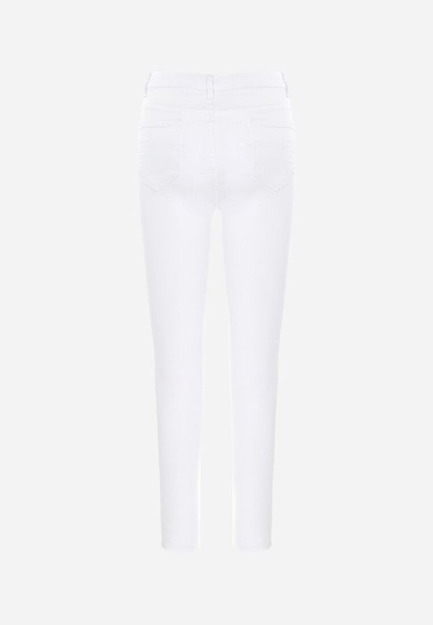 Renee - Białe Jeansy Skinny z Wysokim Stanem Yholo. Stan: podwyższony. Kolor: biały. Styl: klasyczny