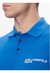 Karl Lagerfeld - KARL LAGERFELD Polo A2M17094 Niebieski Regular Fit. Typ kołnierza: polo. Kolor: niebieski. Materiał: bawełna #3