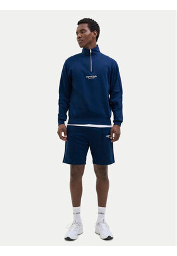 Jack & Jones Szorty sportowe Vesterbro 12252251 Niebieski Loose Fit. Kolor: niebieski. Materiał: syntetyk, bawełna. Styl: sportowy