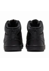 Buty Nike Court Vision Mid Nn DN3577-003 czarne. Kolor: czarny. Materiał: materiał, syntetyk, skóra. Szerokość cholewki: normalna. Model: Nike Court #5