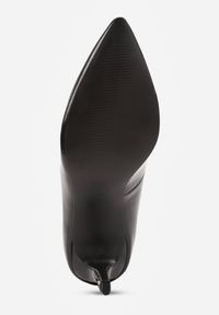 Renee - Czarne Eleganckie Czółenka na Szpilce z Wkładką ze Skóry Naturalnej Lerianna. Kolor: czarny. Materiał: skóra. Obcas: na szpilce. Styl: elegancki #6