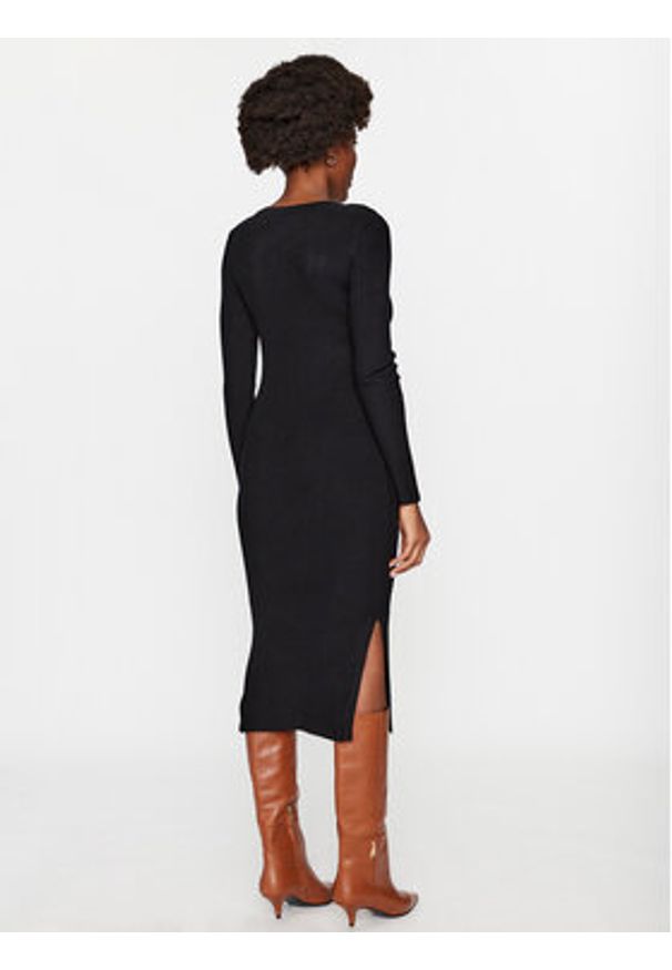 Vero Moda Sukienka dzianinowa 10291686 Czarny Bodycon Fit. Kolor: czarny. Materiał: dzianina, wiskoza. Typ sukienki: bodycon