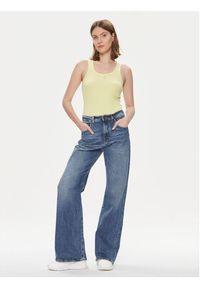 Pinko Top 100807 A0PU Żółty Slim Fit. Kolor: żółty. Materiał: bawełna #5